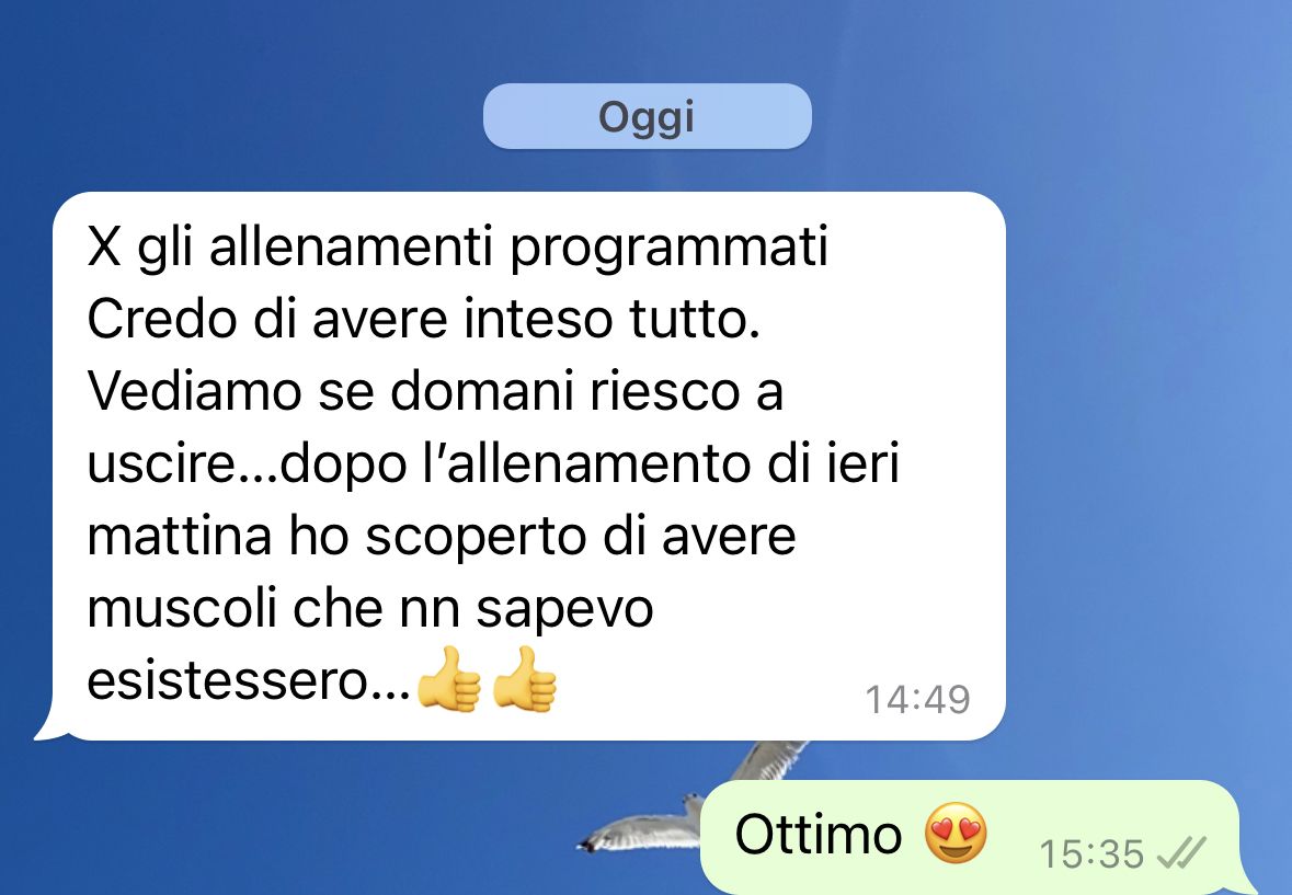 Risultato di un atleta Runners Academy: Feedback allenamento