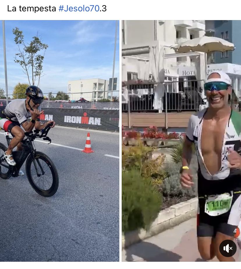 Risultato di un atleta Runners Academy: La tempesta — Jesolo 70.3