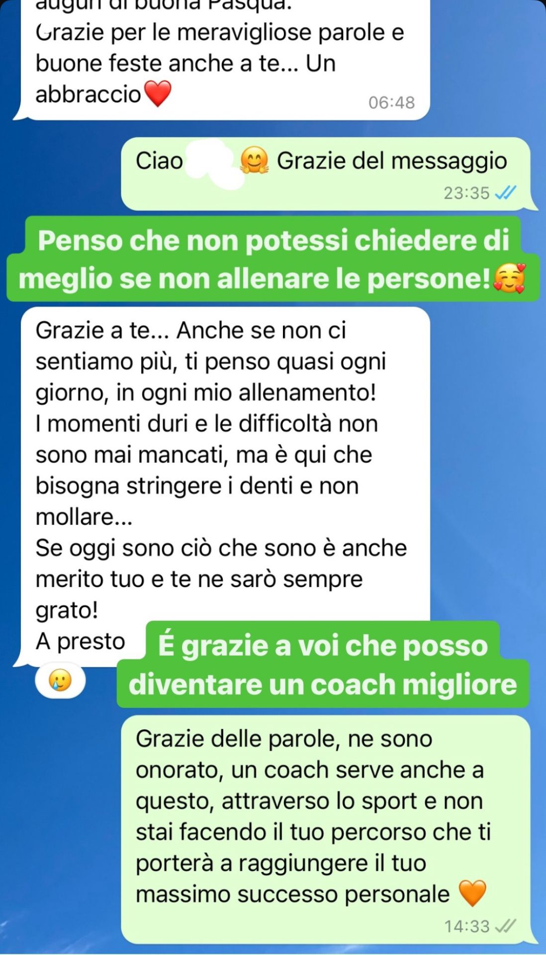Risultato di un atleta Runners Academy: Grazie a voi — Un percorso insieme